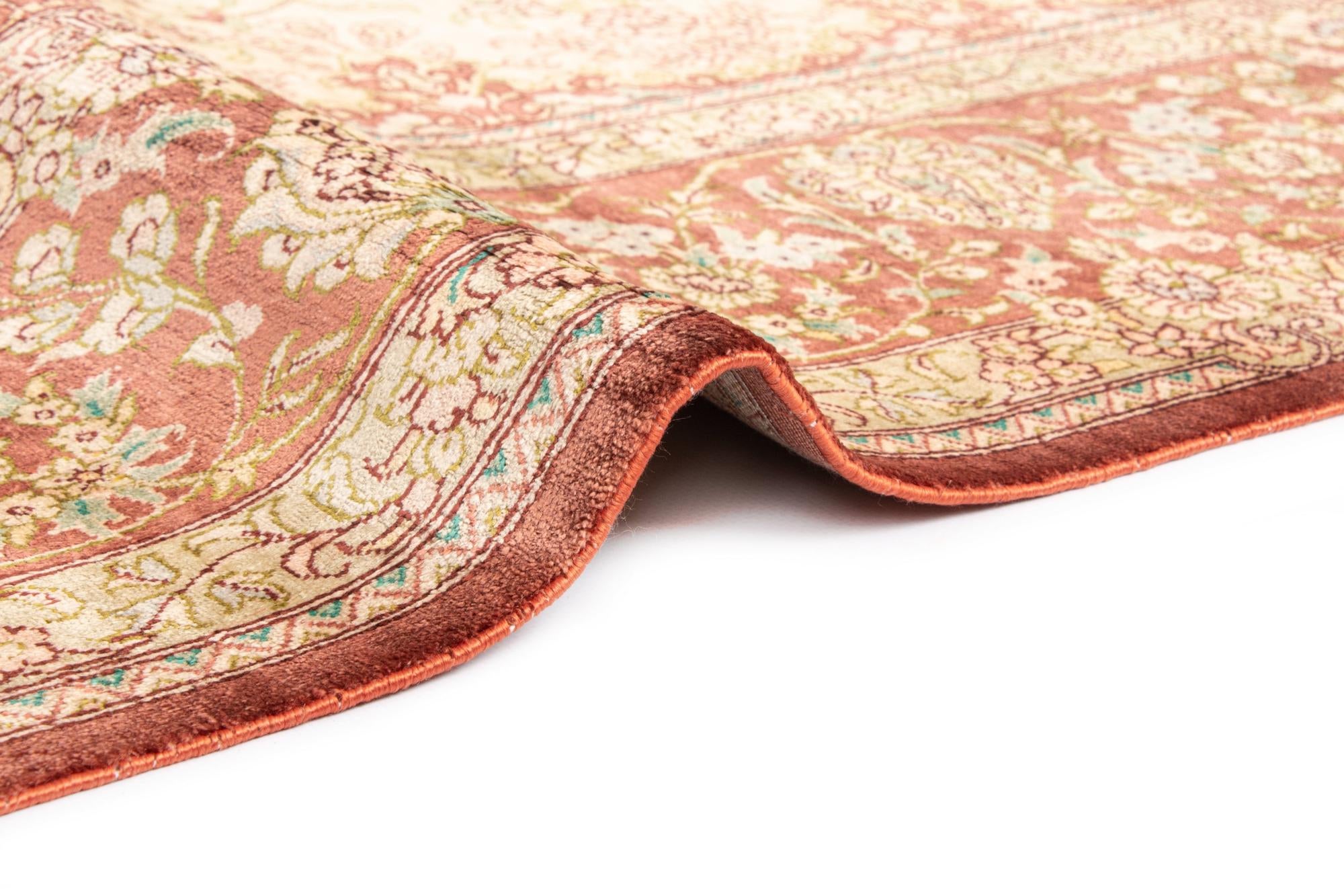 5' 3 x 7' 11 Ghom Silk Rug