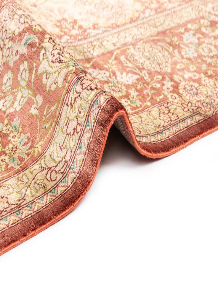 Detail image of 5' 3 x 7' 11 Ghom Silk Rug