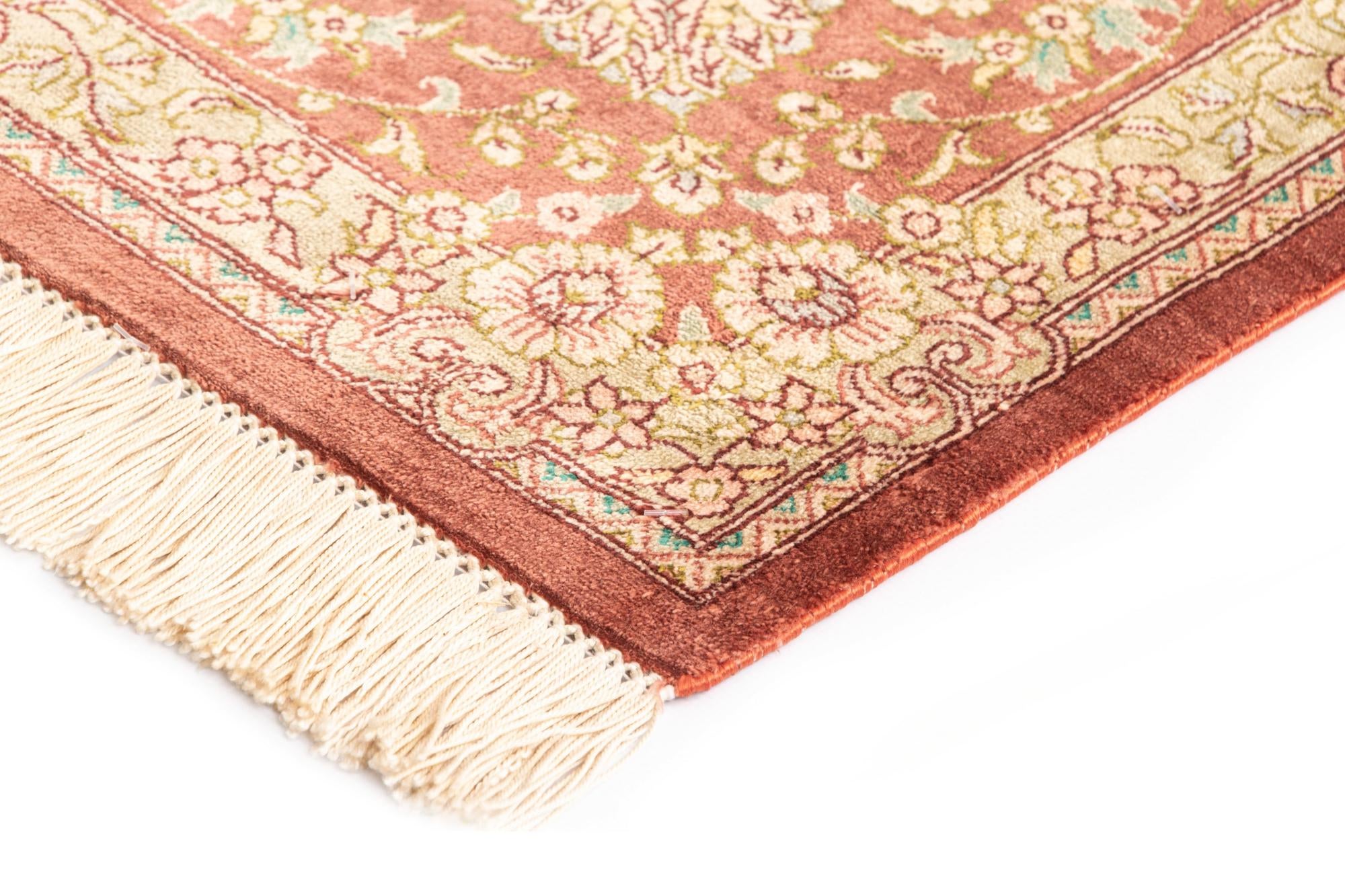 5' 3 x 7' 11 Ghom Silk Rug