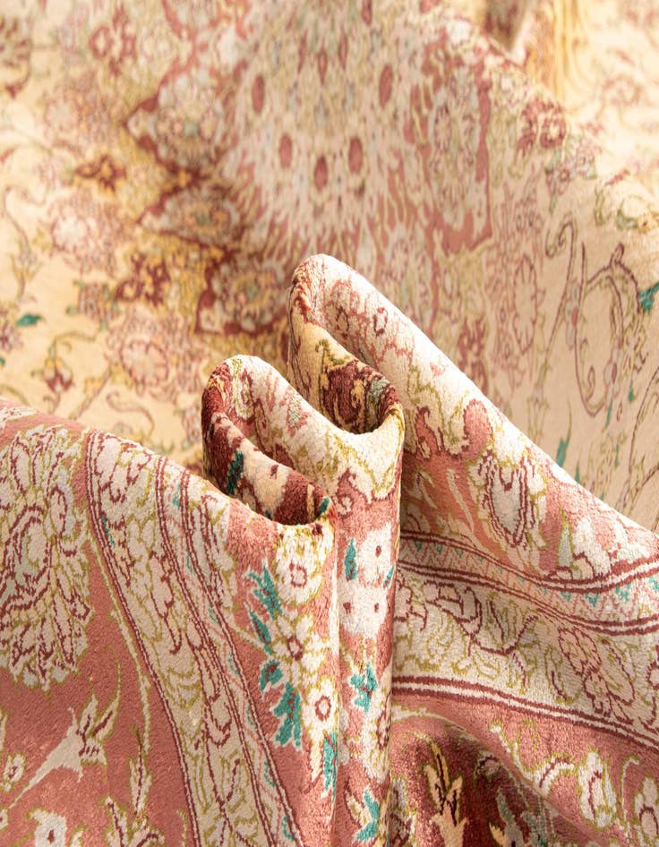 Detail image of 5' 3 x 7' 11 Ghom Silk Rug