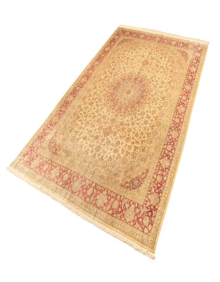 Detail image of 9' 5 x 12' 9 Ghom Silk Rug