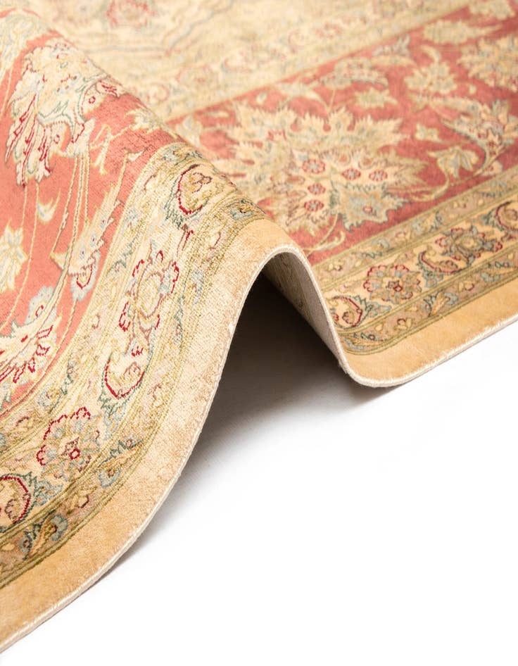 Detail image of 9' 5 x 12' 9 Ghom Silk Rug