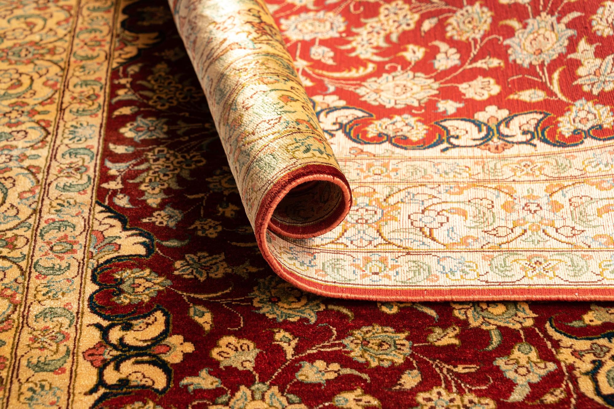 2' 7 x 4' Ghom Silk Rug