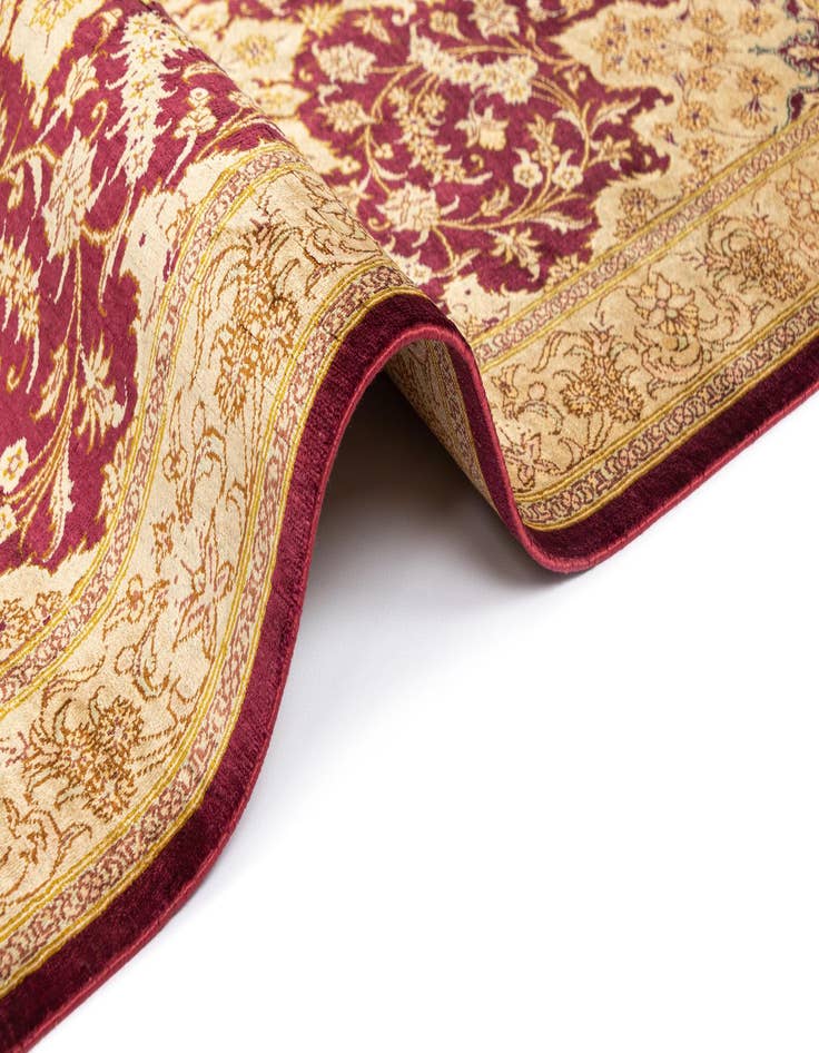 Detail image of 2' 7 x 3' 9 Ghom Silk Rug