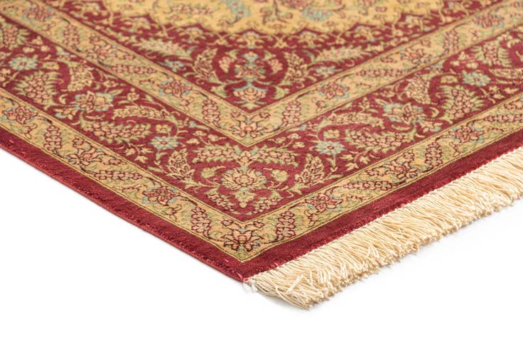 Detail image of 2' 7 x 3' 11 Ghom Silk Rug