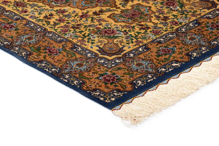 Detailansicht von 100cm x 155cm Ghom Silk Teppich