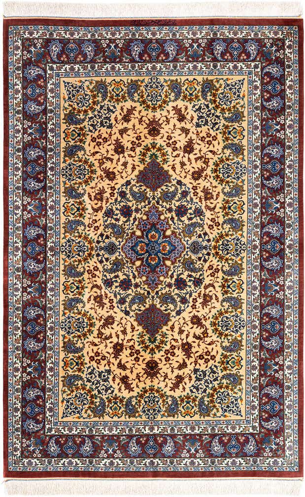 130cm x 200cm Ghom Silk Rug