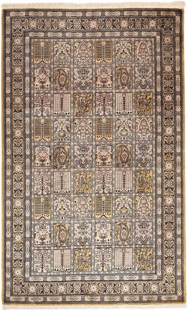 95cm x 155cm Ghom Silk Rug