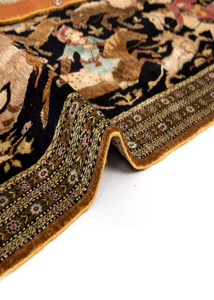 2' 11 x 4' 3 Ghom Silk Rug