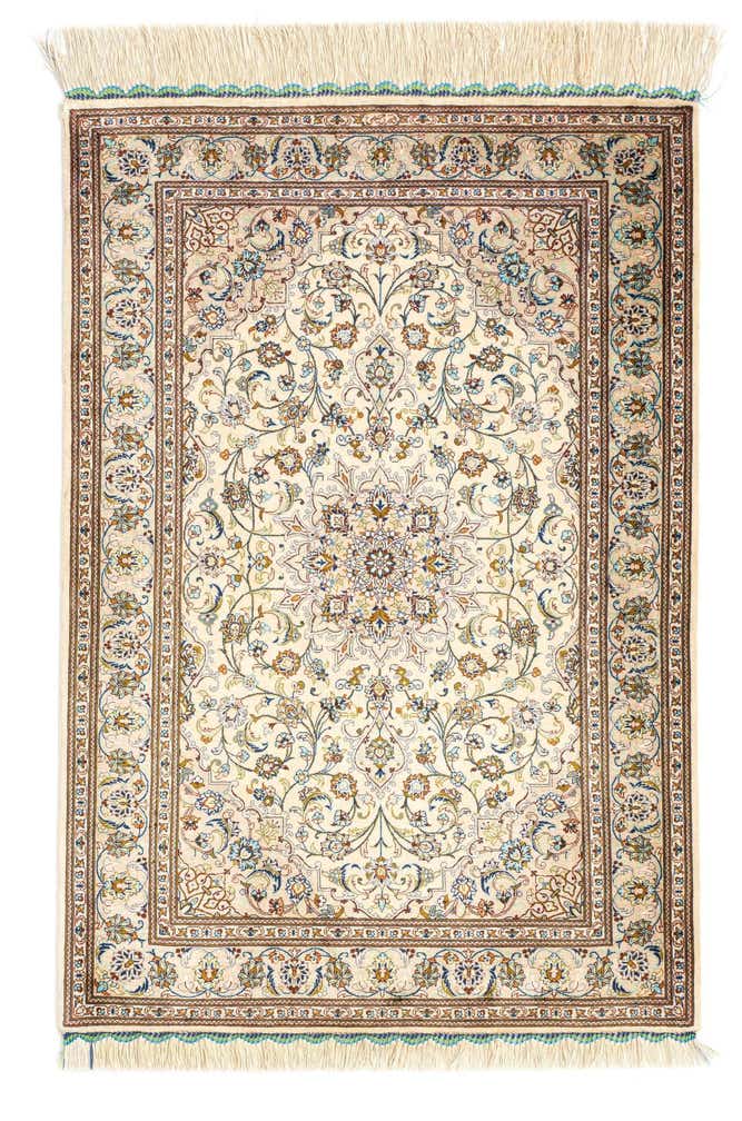 2' 8 x 3' 11 Ghom Silk Rug