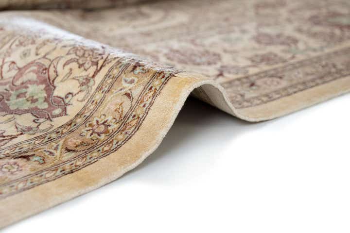 6' 5 x 9' 9 Hand Knotted Ghom Silk Persian Rug