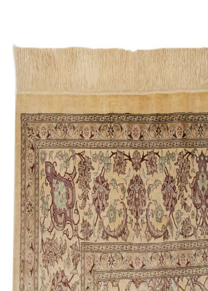 6' 5 x 9' 9 Hand Knotted Ghom Silk Persian Rug