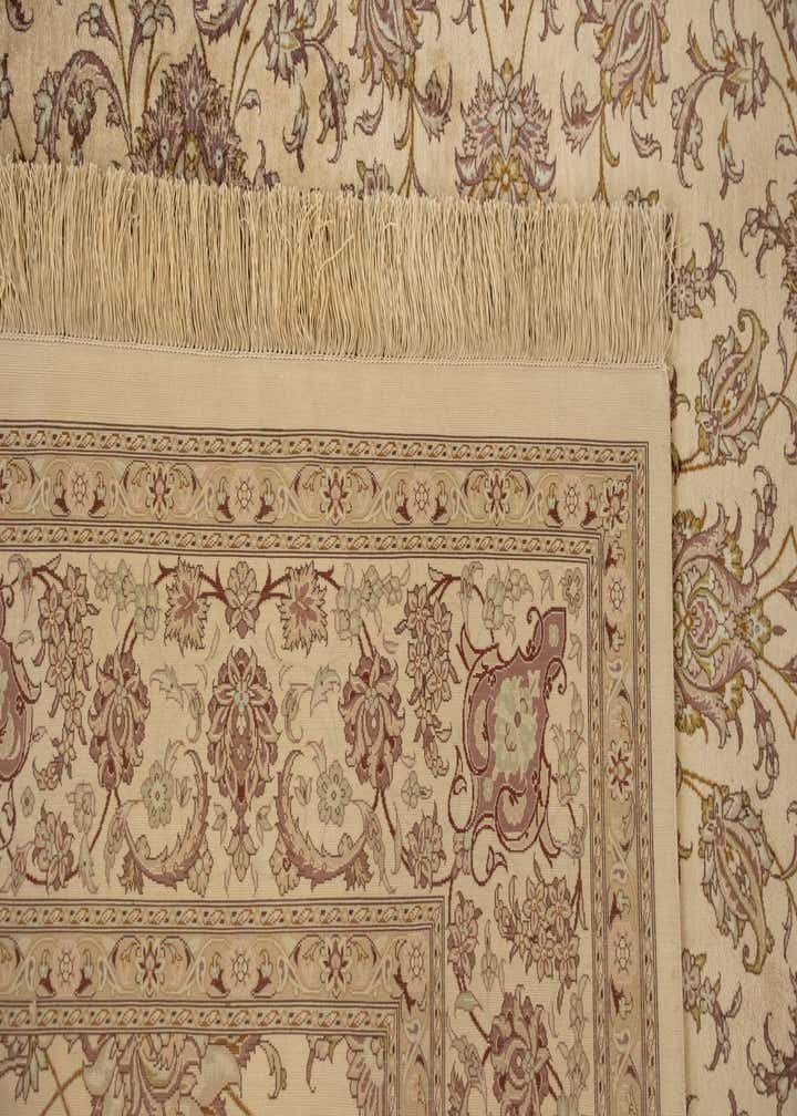 6' 5 x 9' 9 Hand Knotted Ghom Silk Persian Rug