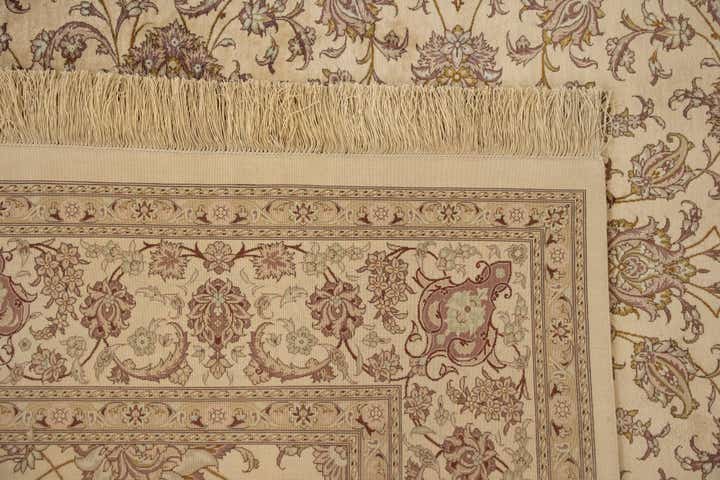 6' 5 x 9' 9 Hand Knotted Ghom Silk Persian Rug