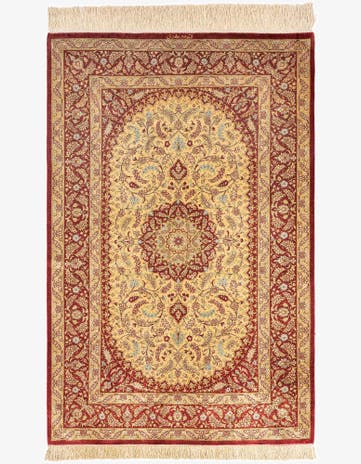 2' 7 x 3' 11 Ghom Silk Rug