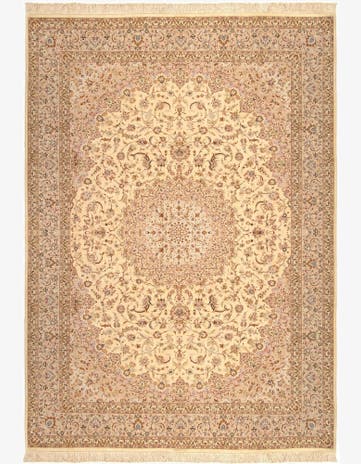 8' x 11' 3 Ghom Silk Rug