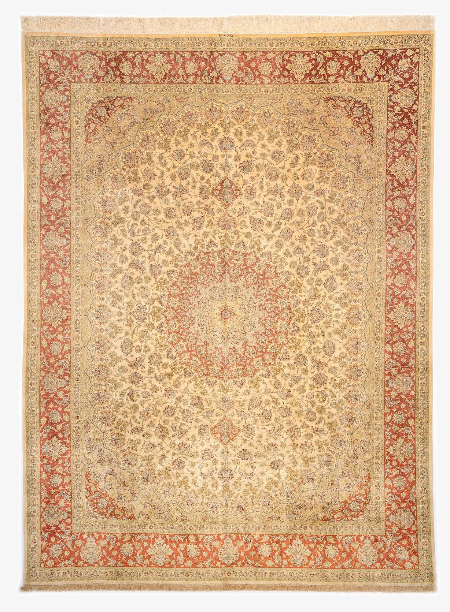 9' 5 x 12' 9 Ghom Silk Rug