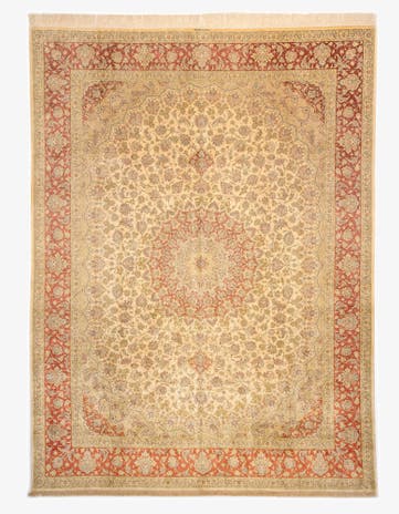 9' 5 x 12' 9 Ghom Silk Rug