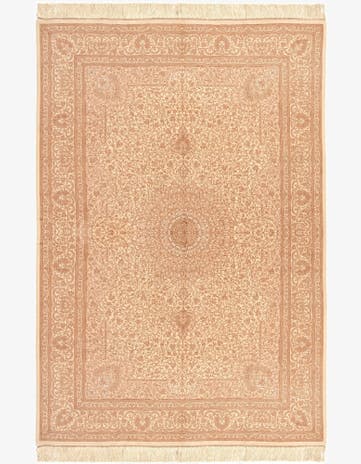 5' 2 x 7' 10 Ghom Silk Rug
