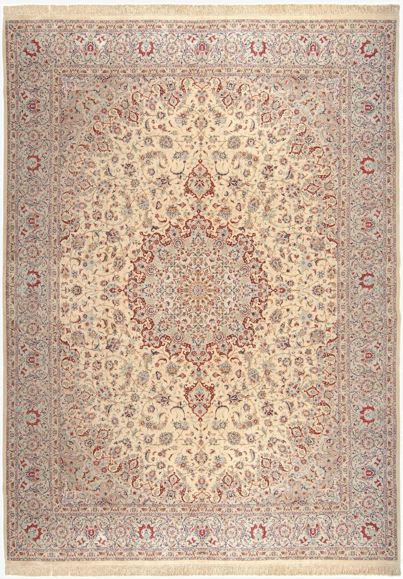 9' 9 x 13' 2 Ghom Silk Rug