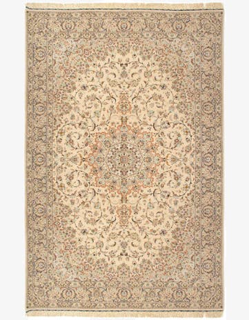 6' 6 x 9' 10 Ghom Silk Rug