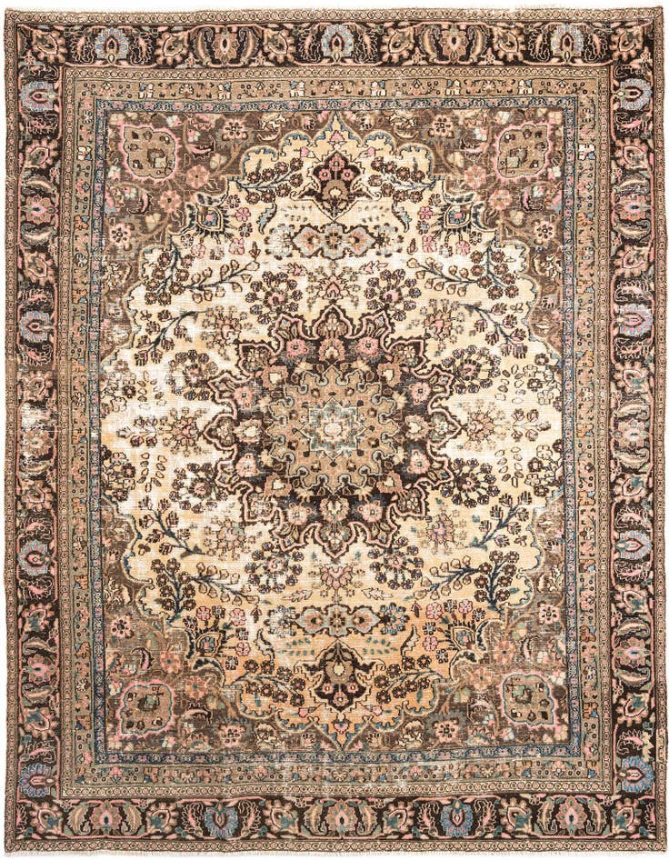 Detail image of 9' x 11' 6 Hamedan Wool Rug