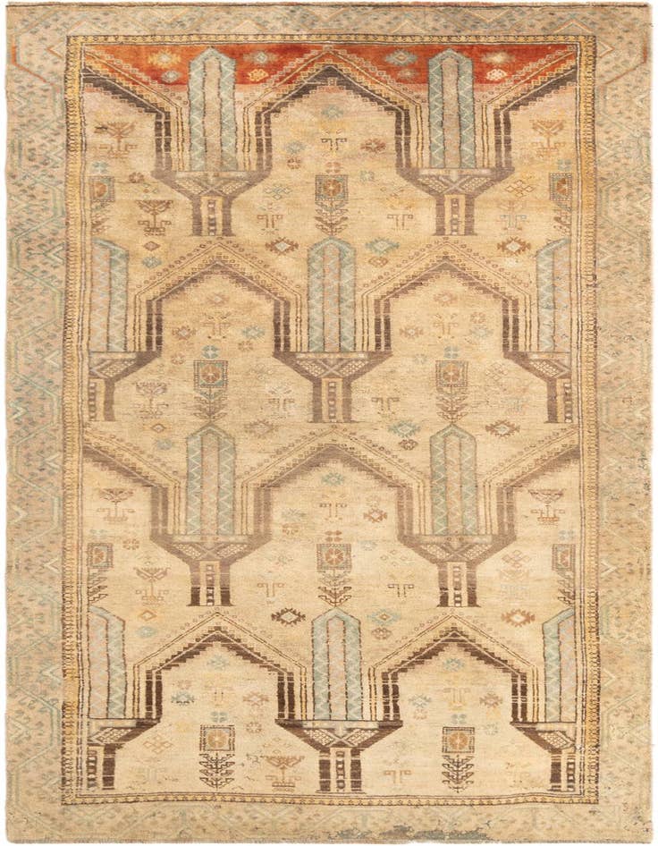 Detail image of 3' 10 x 8' 10 Hamedan Rug
