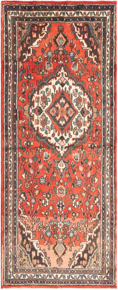 Detail image of 3' 4 x 8' 2 Hamedan Rug