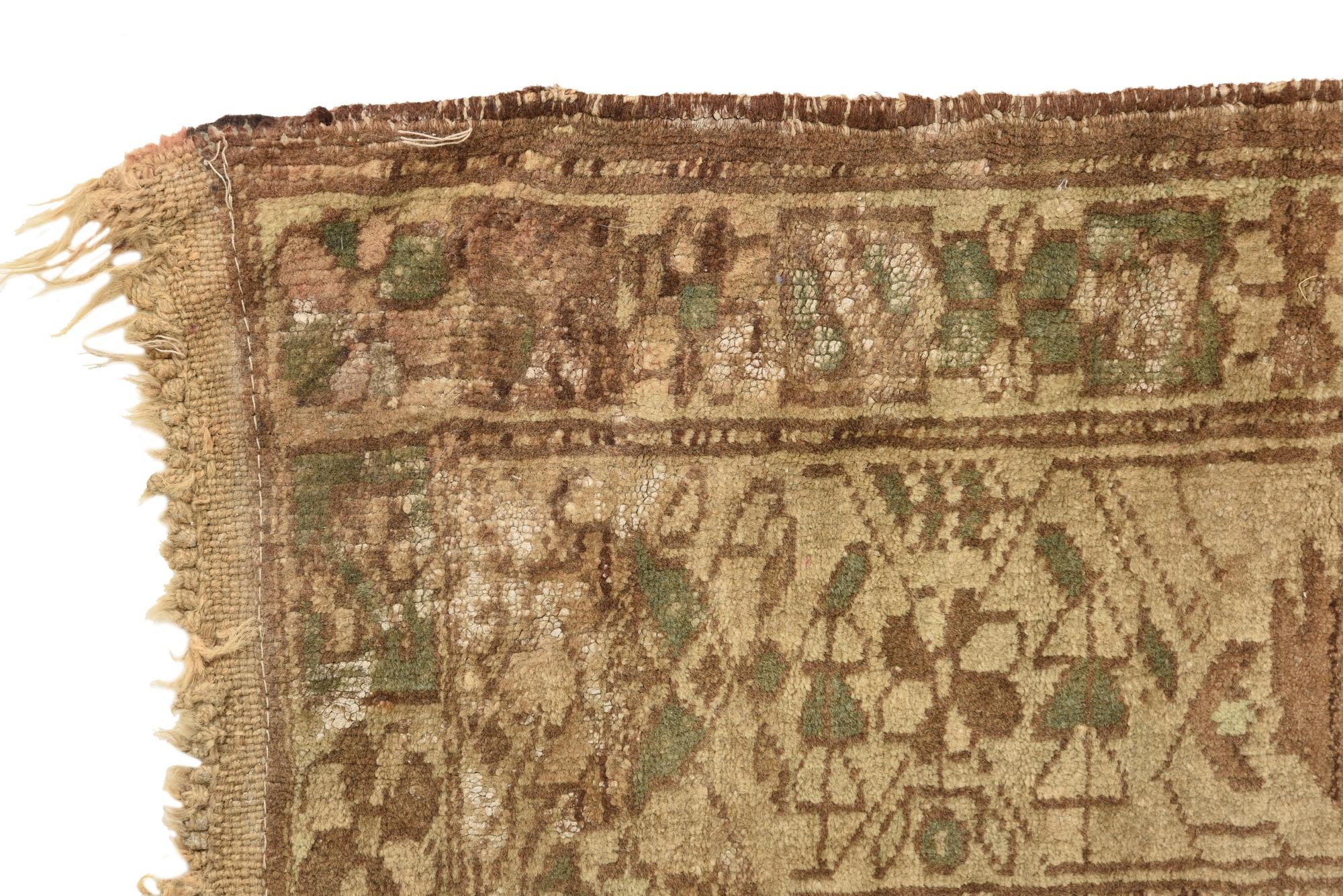 3' 7 x 5' 8 Hand Knotted Hamedan Persian Wool Rug