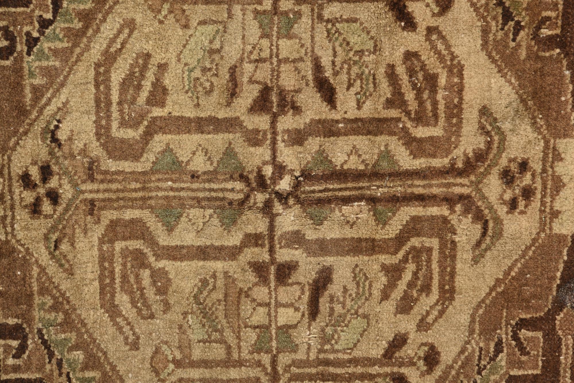 3' 7 x 5' 8 Hand Knotted Hamedan Persian Wool Rug