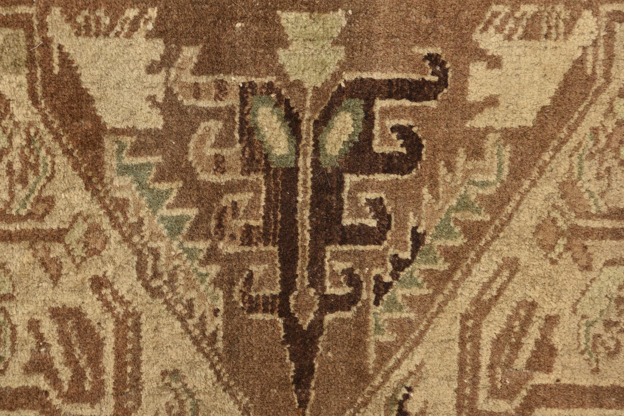 3' 7 x 5' 8 Hand Knotted Hamedan Persian Wool Rug