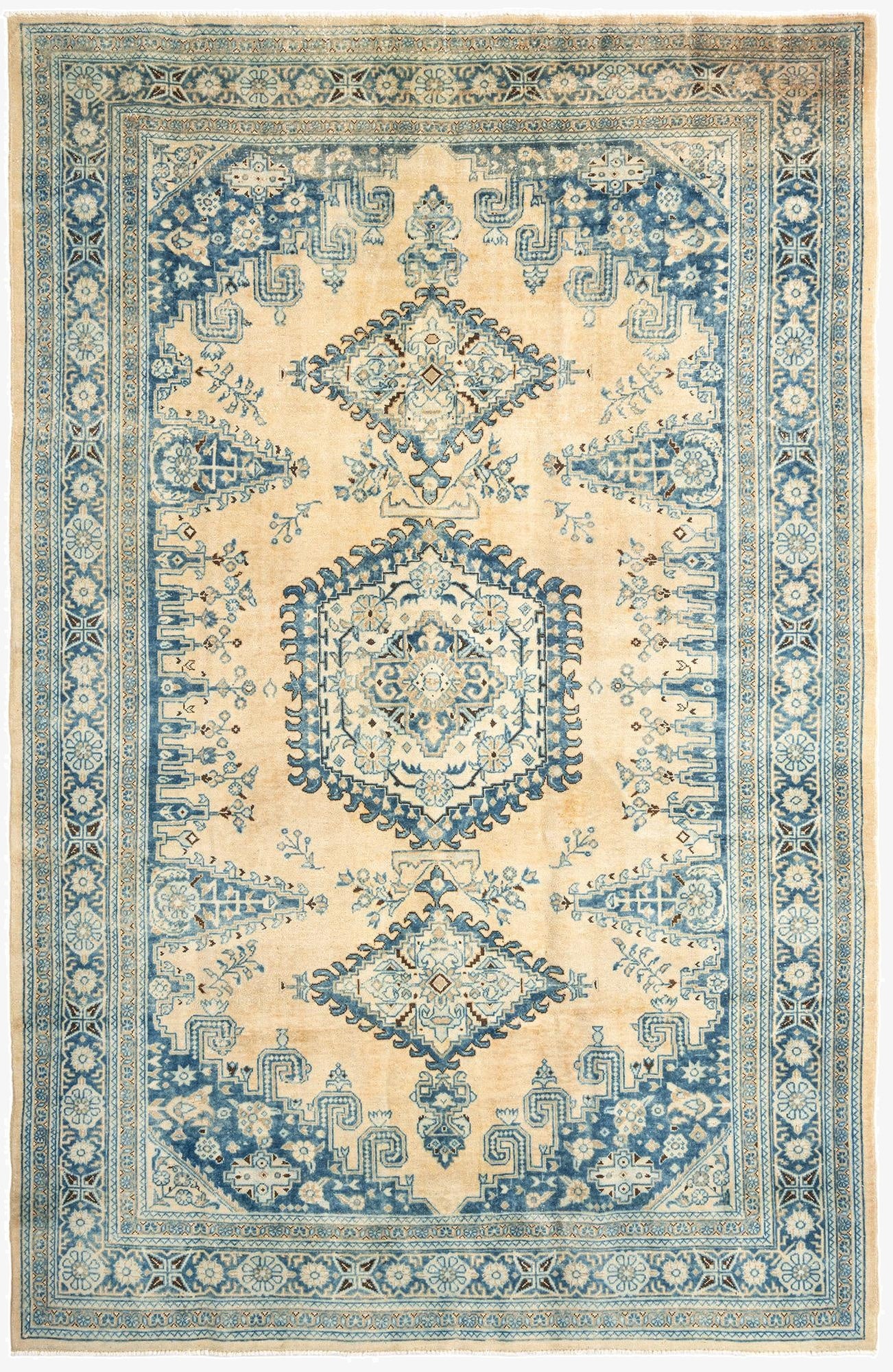 7' 2 x 11' 1 Hamedan Wool Rug