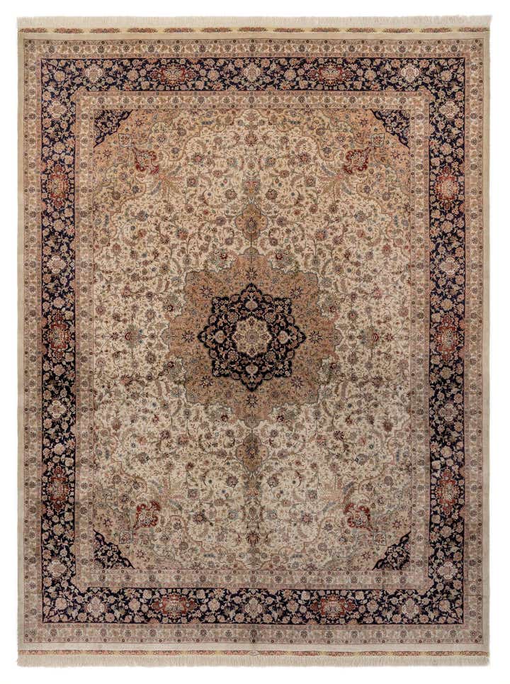 9' 1 x 12' 2 Hand Knotted Hereke Rug