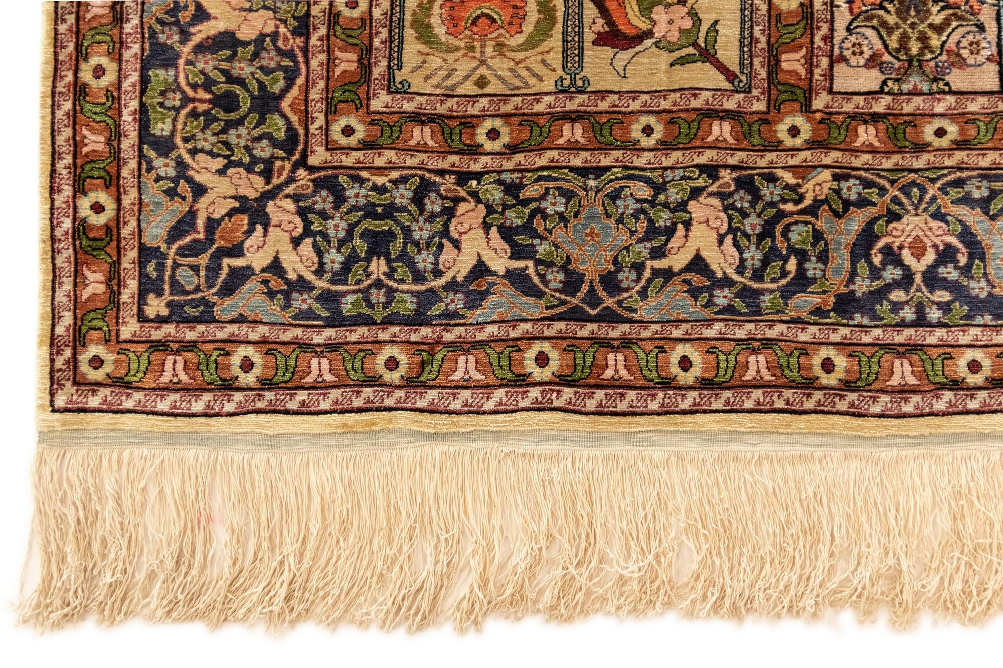 2' 8 x 4' 5 Hereke Silk Rug