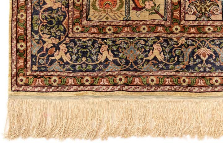 2' 8 x 4' 5 Hereke Silk Rug