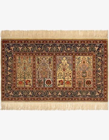 2' 8 x 4' 5 Hereke Silk Rug