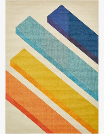 Beige Washable Hyacinth Rug