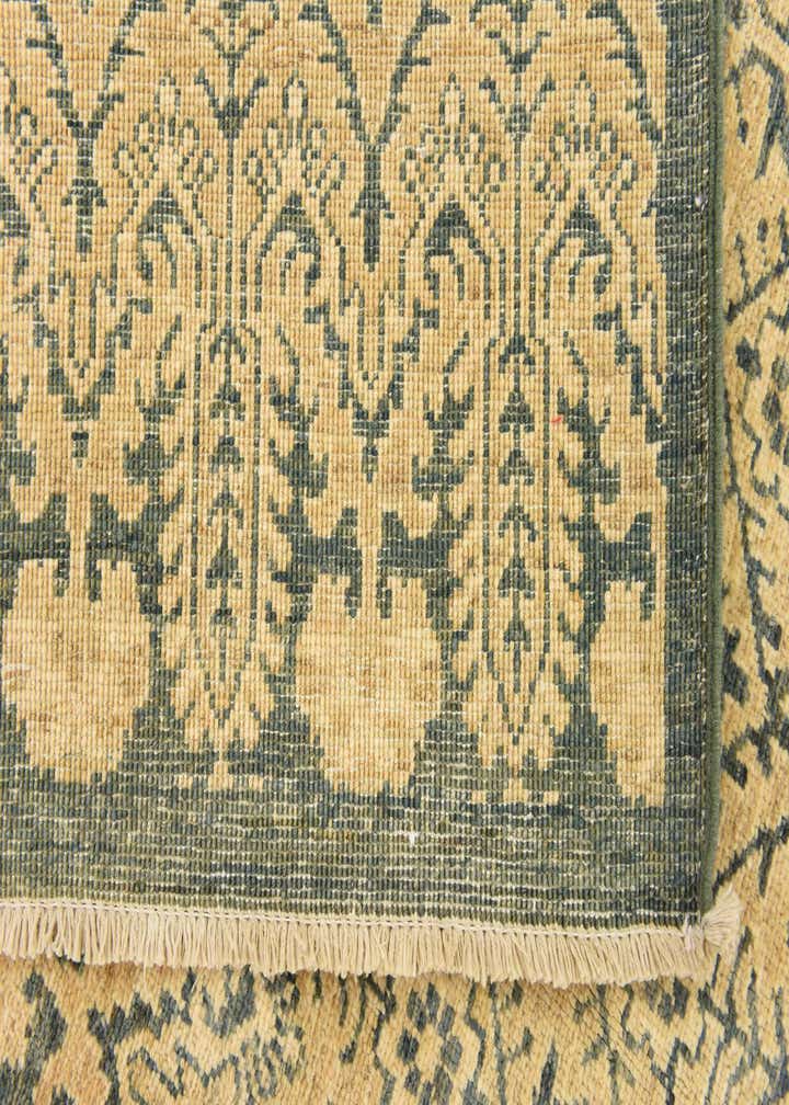 6' 7 x 9' 4 Hand Knotted Ikat Oriental Wool Rug