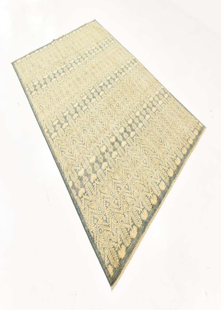 6' 7 x 9' 4 Hand Knotted Ikat Oriental Wool Rug