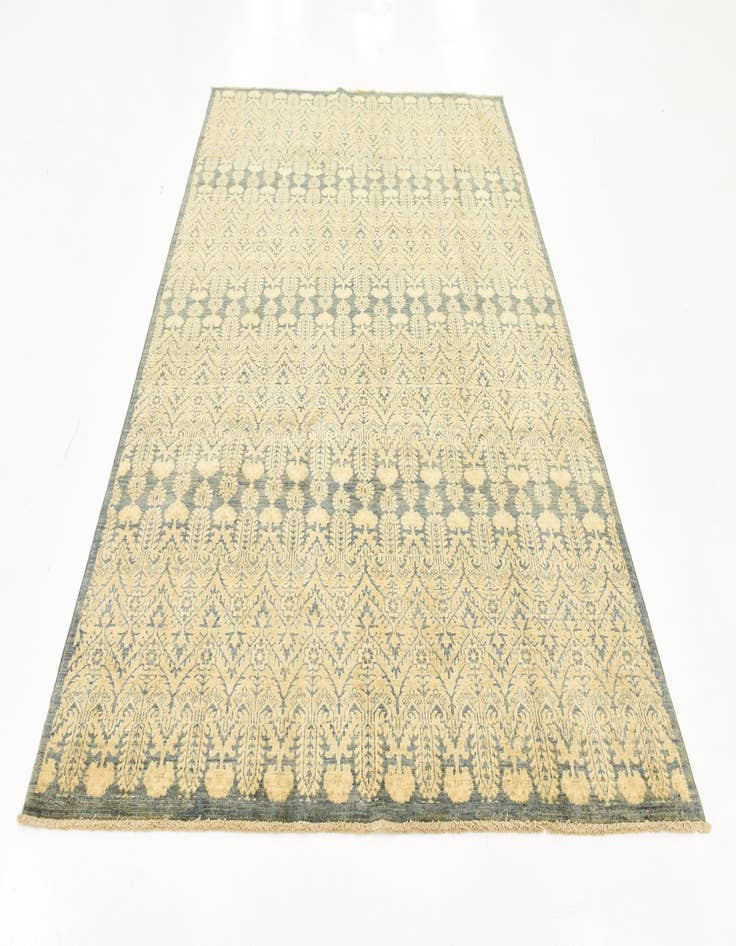 Detail image of 6' 7 x 9' 4 Hand Knotted Ikat Oriental Wool Rug