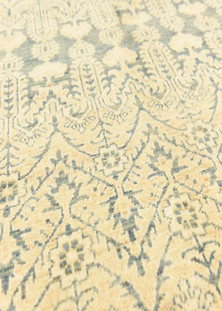 6' 7 x 9' 4 Hand Knotted Ikat Oriental Wool Rug