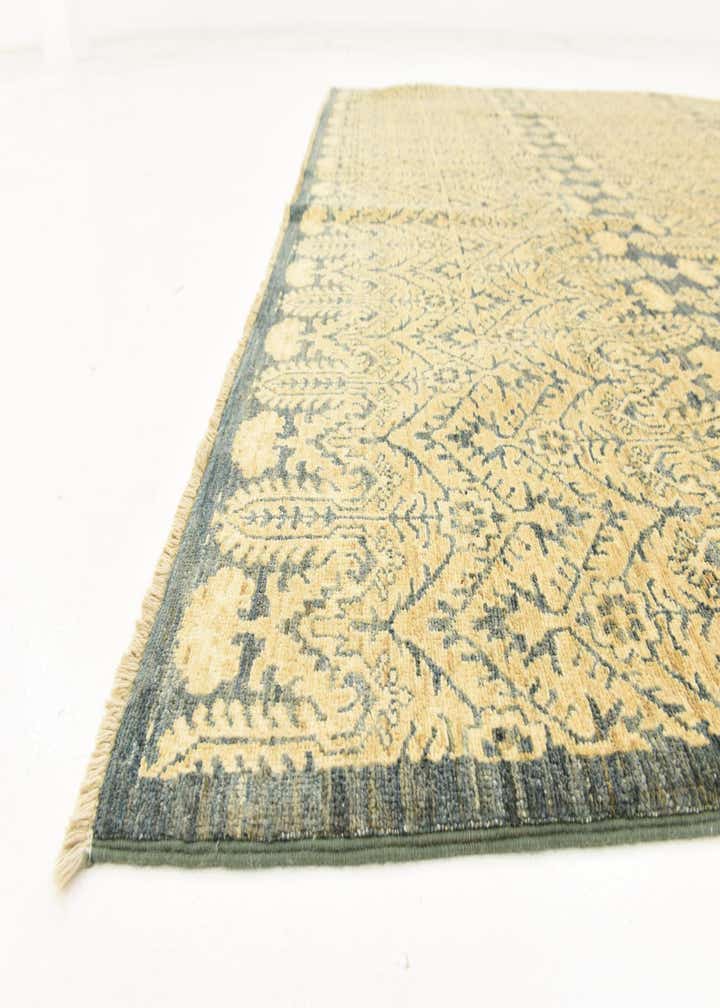 6' 7 x 9' 4 Hand Knotted Ikat Oriental Wool Rug