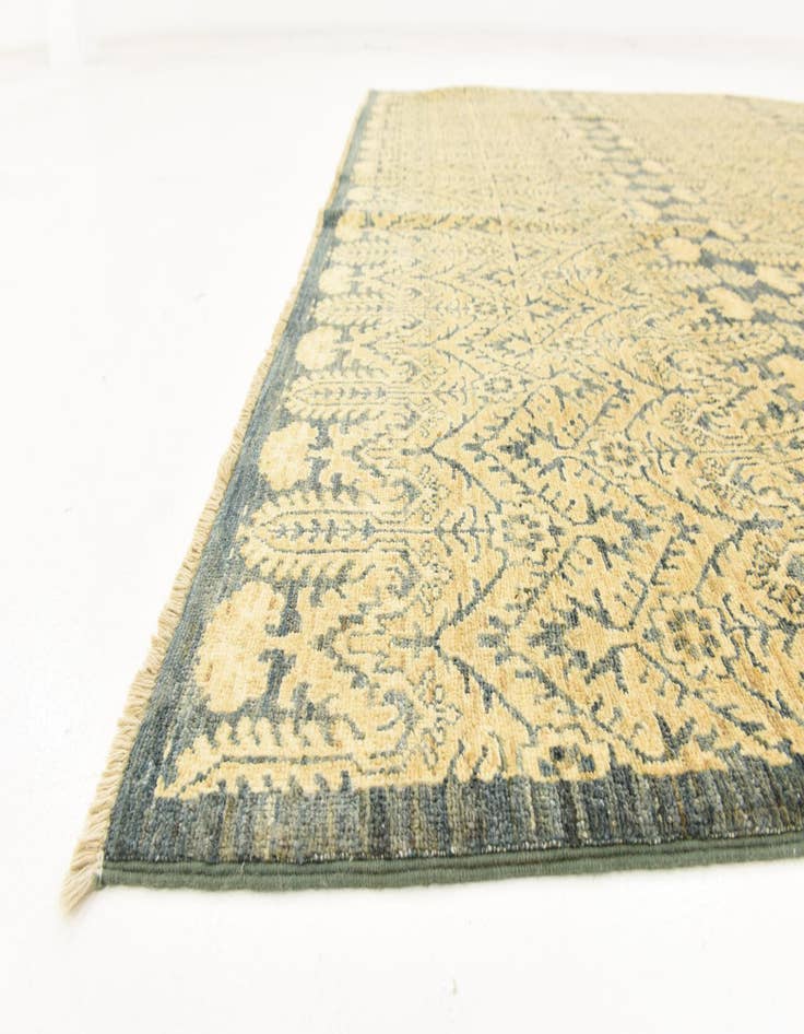 Detail image of 6' 7 x 9' 4 Hand Knotted Ikat Oriental Wool Rug