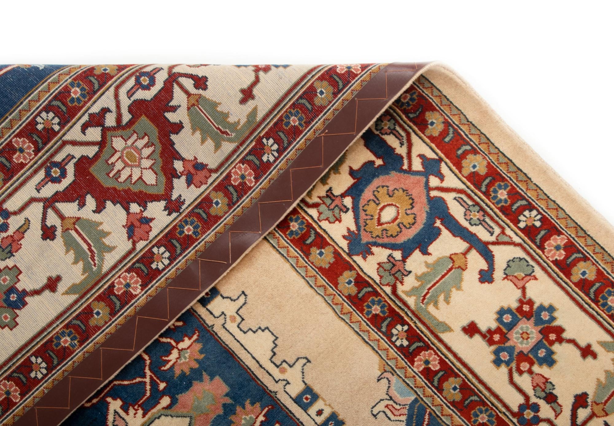 6' 8 x 9' 9 Hand Knotted Indo Heriz Wool Rug