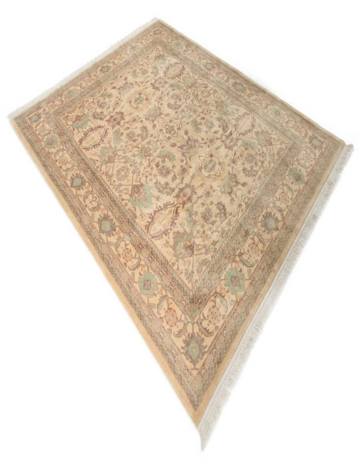 Detail image of 8' 3 x 10' 2  Hand Knotted Indo Tabriz Wool Rug