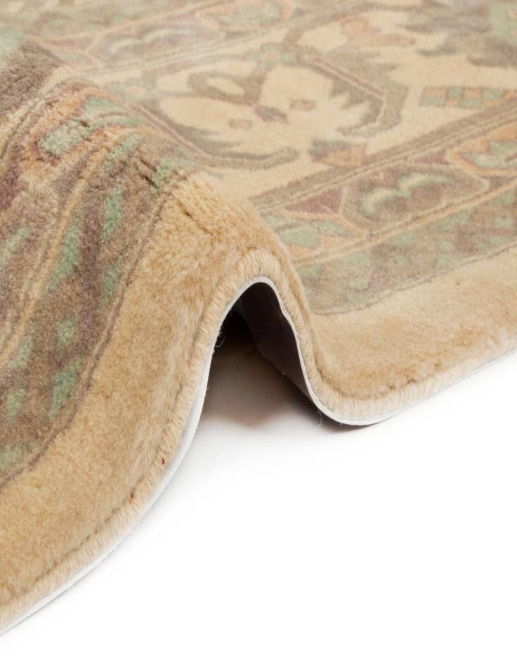 Detail image of 8' 3 x 10' 2  Hand Knotted Indo Tabriz Wool Rug