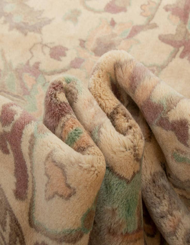 Detail image of 8' 3 x 10' 2  Hand Knotted Indo Tabriz Wool Rug