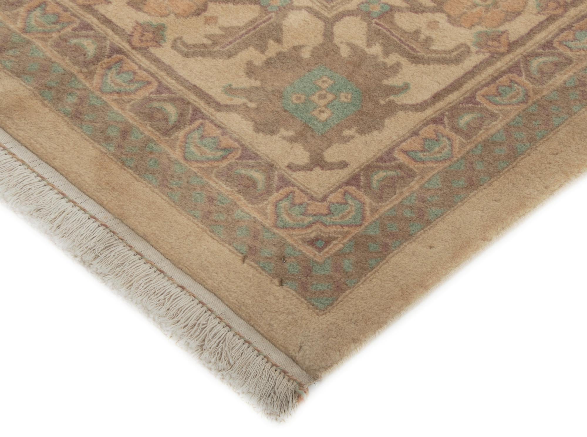 8' 6 x 11' 8 Hand Knotted Indo Tabriz Wool Rug