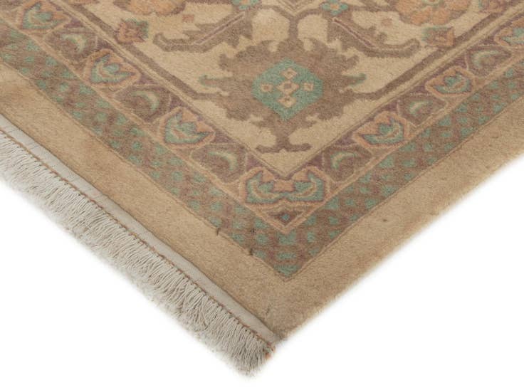 Detail image of 8' 6 x 11' 8 Hand Knotted Indo Tabriz Wool Rug