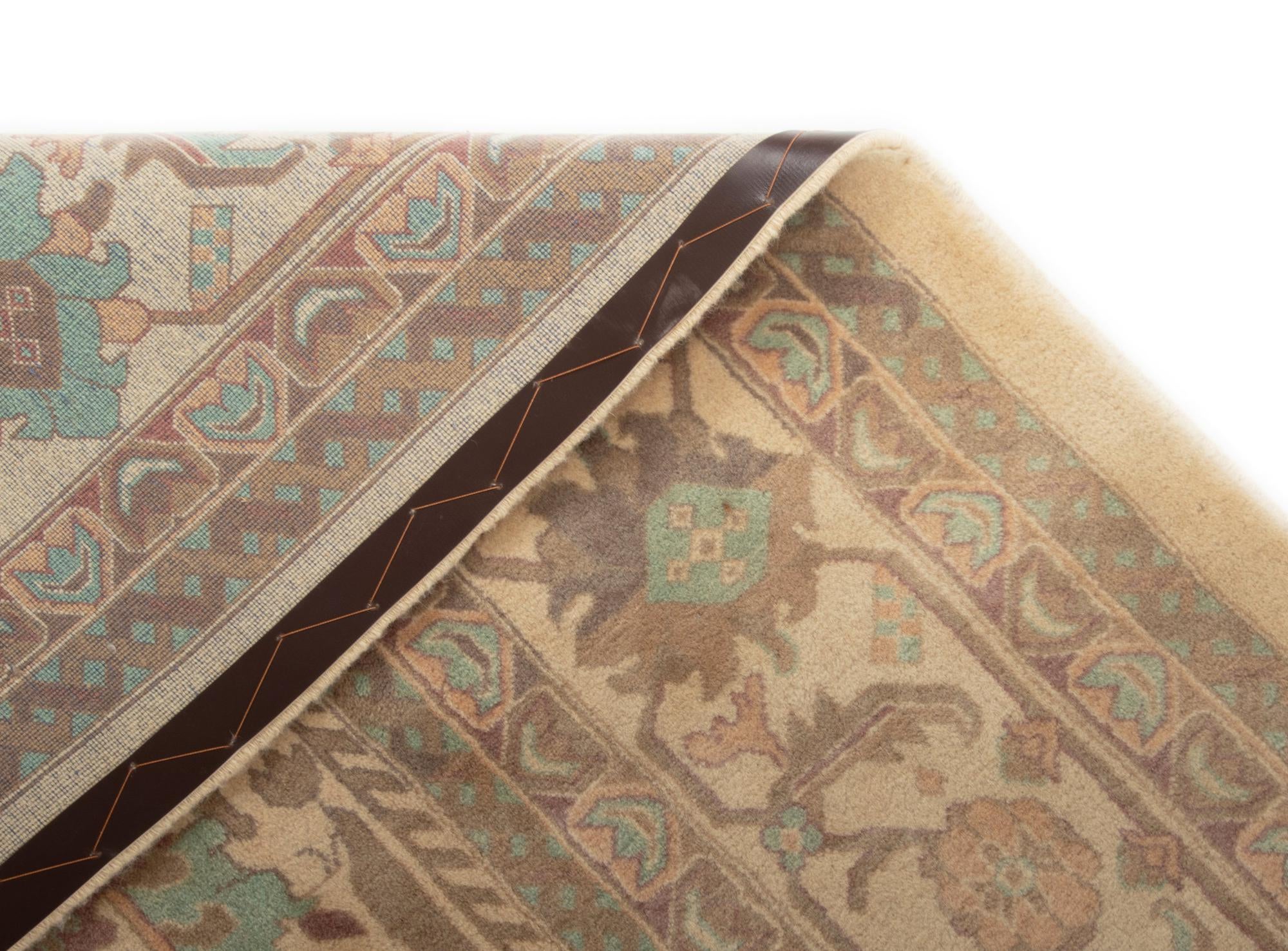 8' 6 x 11' 8 Hand Knotted Indo Tabriz Wool Rug